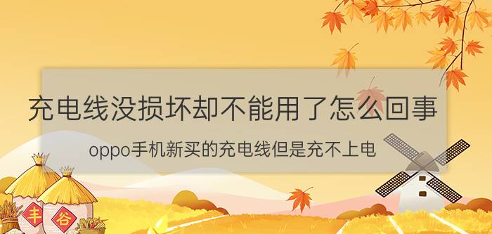 充电线没损坏却不能用了怎么回事 oppo手机新买的充电线但是充不上电？